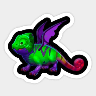 Funny Chameleon Sticker